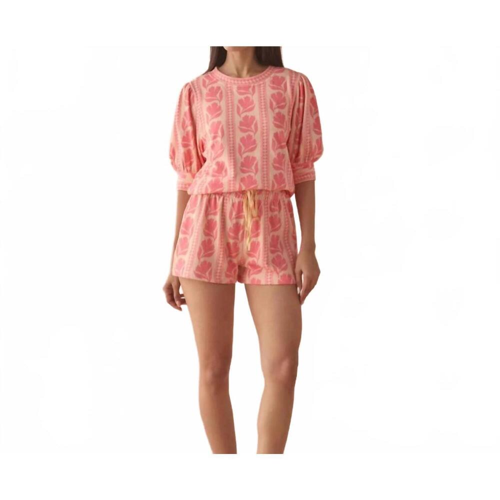 NEW OMIKA dani shorts in lara flamingo